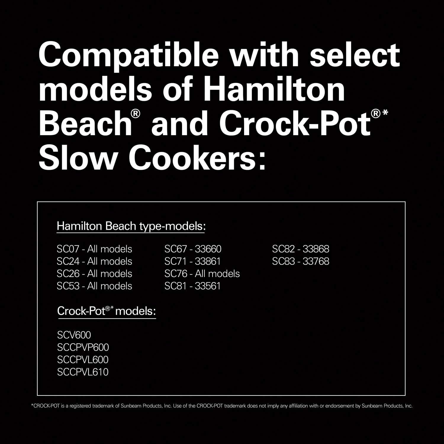 imageHamilton Beach Air Fryer Lid Fits 6 Quart Oval Slow Cooker Crock With Fry Basket and Tray Works with Multiple Brands 33602