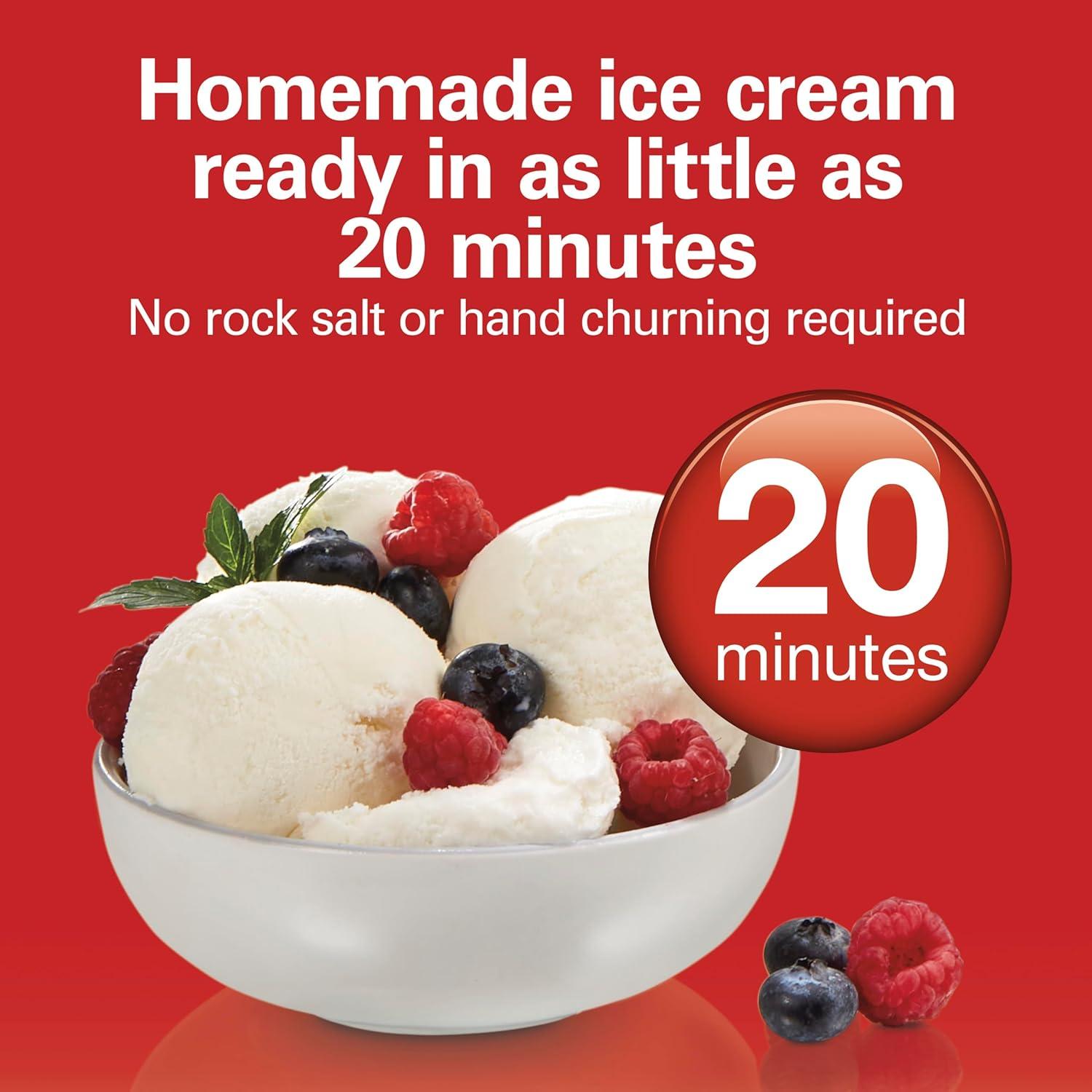 imageHamilton Beach Electric Automatic Ice Cream Maker Frozen Yogurt Sorbet Custard 15 quart White 6888015 quart