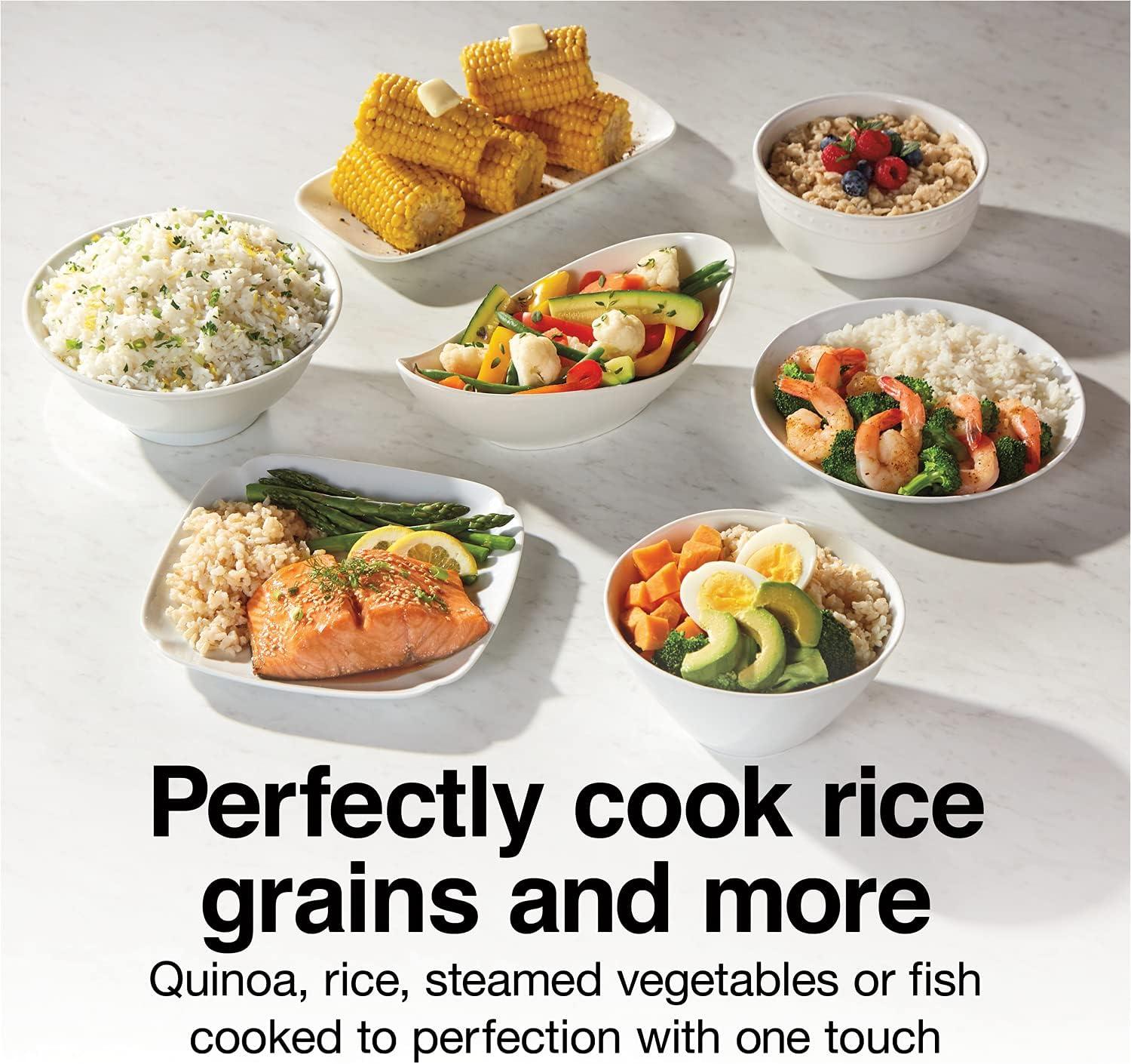 imageProctor Silex Rice Cooker amp Food Steamer 30 Cups Cooked 15 Cups Uncooked Includes Steam and Rinsing Basket Black 37555Black