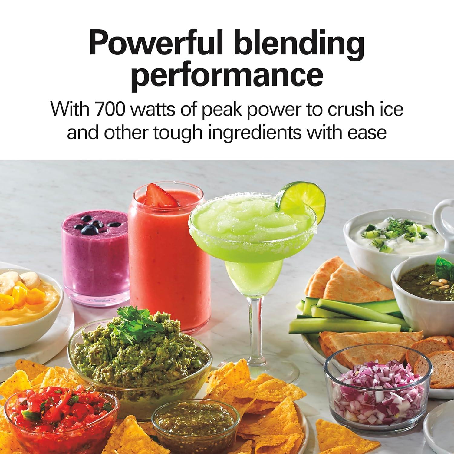 imageHamilton Beach Power Elite Blender for Smoothies with 3Cup Vegetable Chopper Mini Food Processor 40oz Glass Jar 12 Functions for Puree Ice Crush Black and Stainless Steel 58149 3 Cup Vegetable Chopper Black