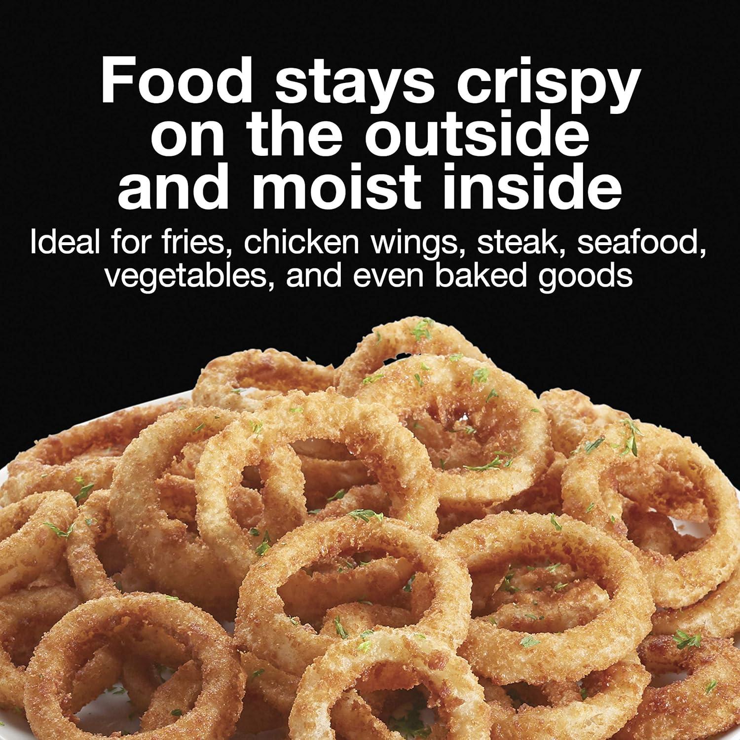 imageProctor Silex 58 QT Air Fryer Oven with Temperature Control 60 Min Timer Non Stick Basket 1700W Black 35060Black