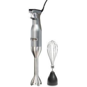 Hamilton Beach Professional Electric Hand Immersion Blender with Variable Speed + LED Screen, 300 Watts of Peak Power, Stainless Steel Whisk and Blade, Silver (59750)