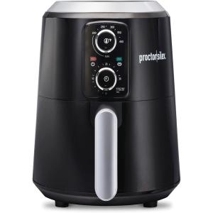 Proctor Silex 5.8 QT Air Fryer Oven with Temperature Control, 60 Min Timer, Non Stick Basket, 1700W, Black (35060)(Black)