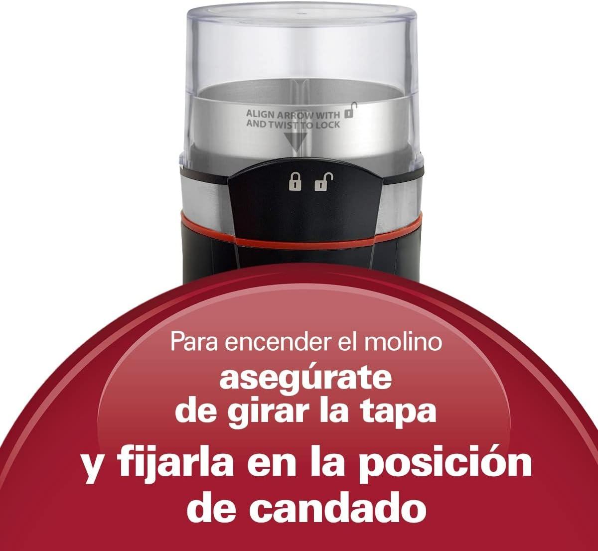 imageHamilton Beach 10oz Electric Coffee Grinder with Multiple Grind Settings for up to 14 Cups Stainless Steel Blades Black
