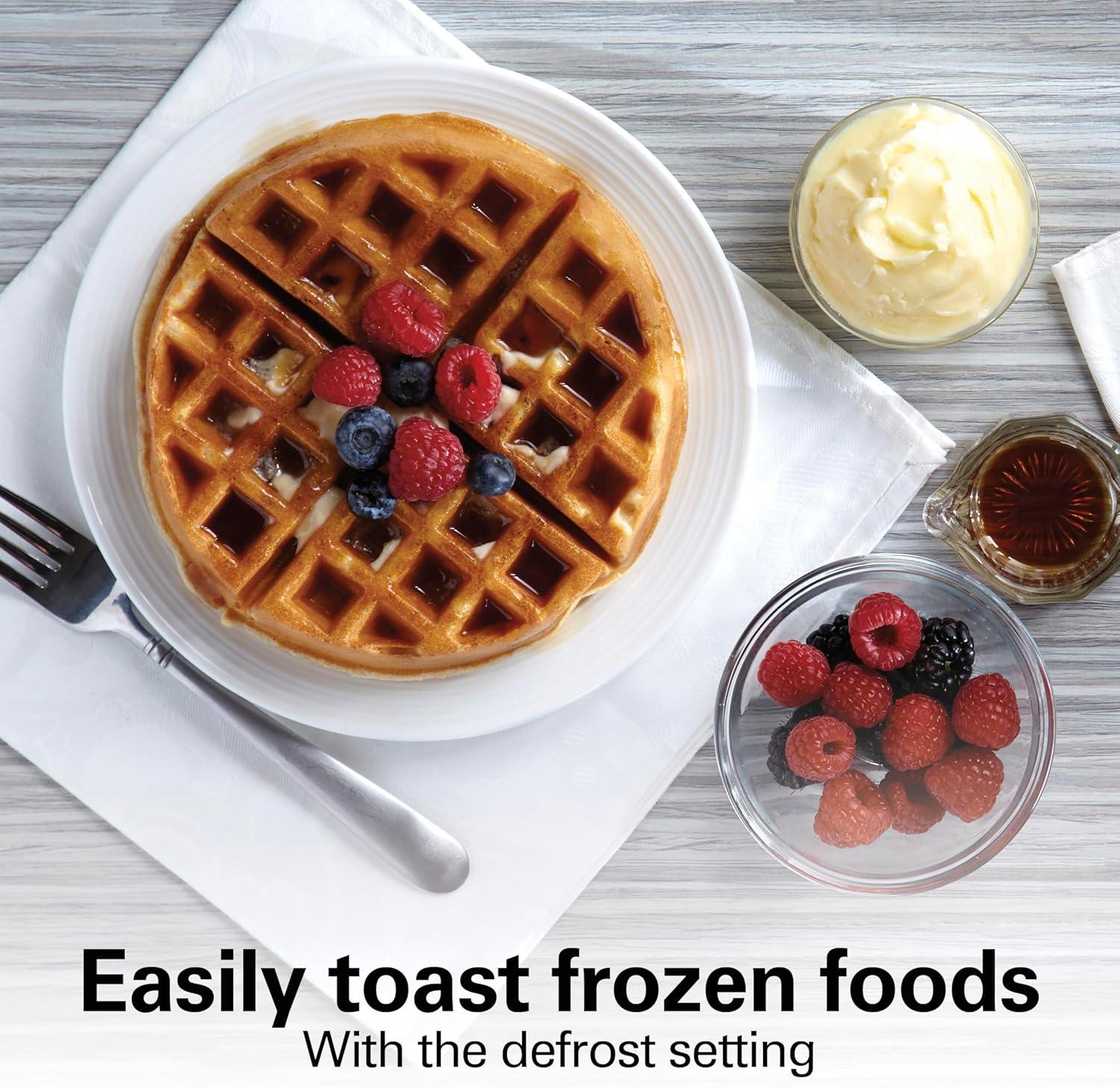 imageHamilton Beach 2 Slice Extra Wide Slot Toaster with Bagel amp Defrost Settings Shade Selector with 7 Browning Levels Toast Boost Auto Shutoff Black amp Stainless Steel 226332 Slices