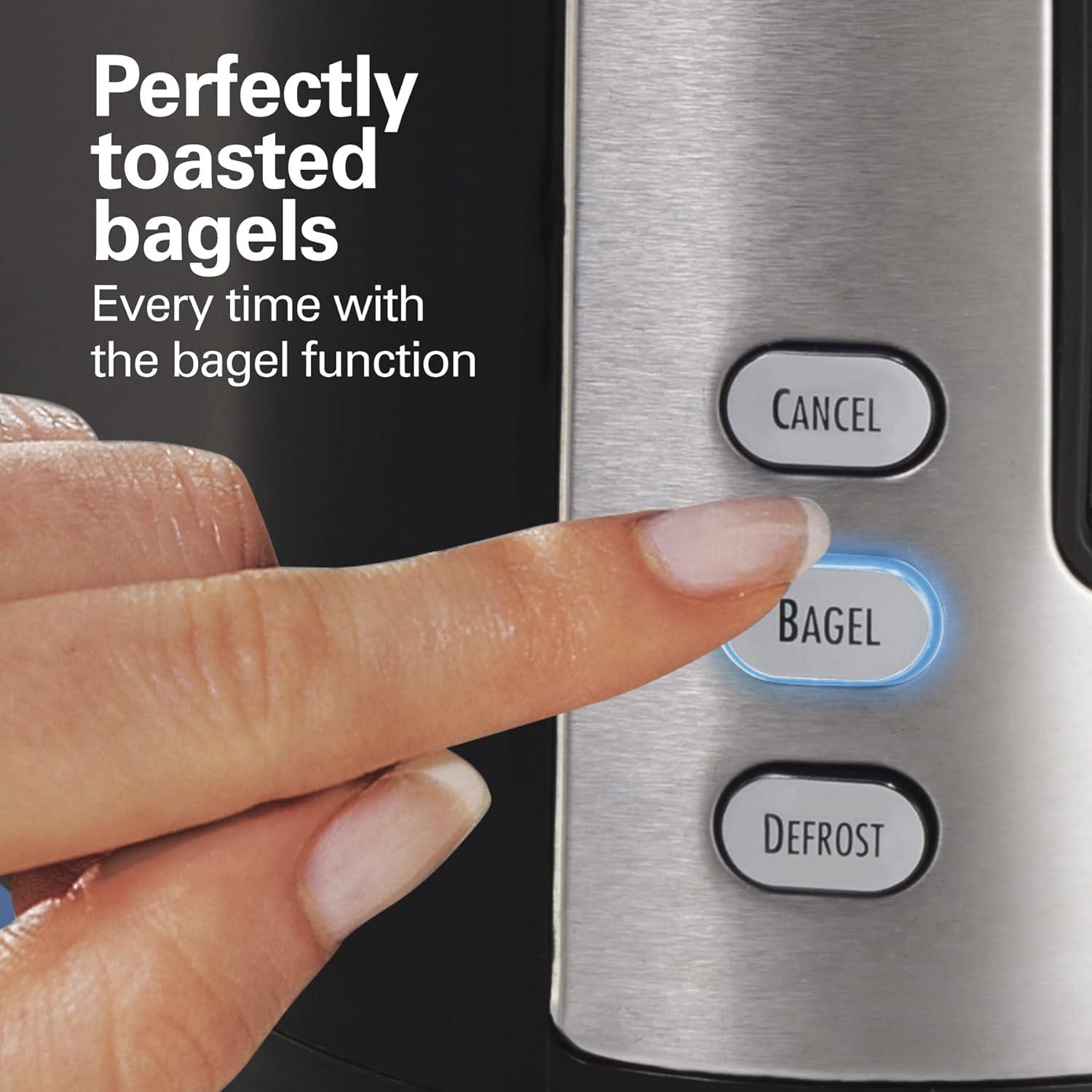 imageHamilton Beach 2 Slice Extra Wide Slot Toaster with Bagel amp Defrost Settings Shade Selector with 7 Browning Levels Toast Boost Auto Shutoff Black amp Stainless Steel 226332 Slices Pack of 2