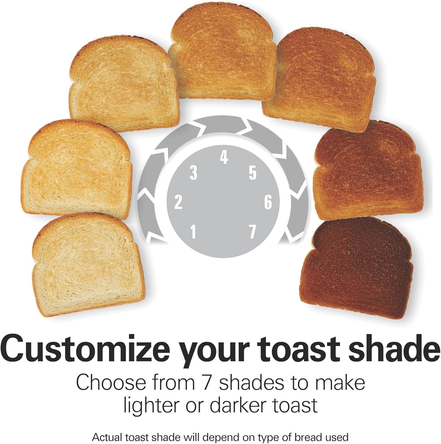 imageHamilton Beach 2 Slice Toaster with Extra Wide Slots Shade Selector AutoShutoff Cancel Button and Toast Boost RedRed