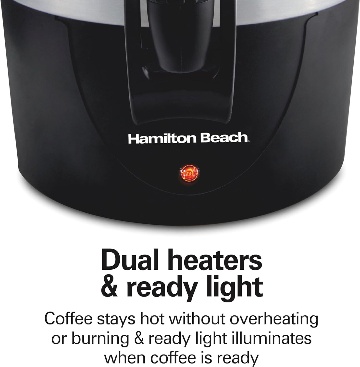 imageHamilton Beach 45 Cup Fast Brew Coffee Urn and Hot Beverage Dispenser 40521