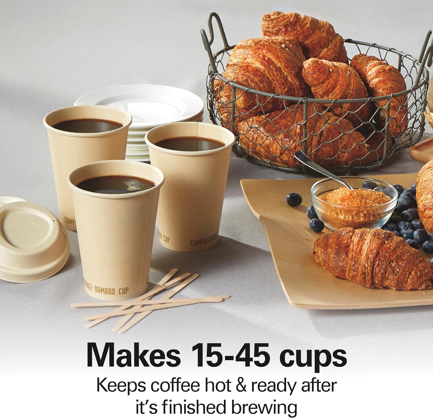 imageHamilton Beach 45 Cup Fast Brew Coffee Urn and Hot Beverage Dispenser 40521
