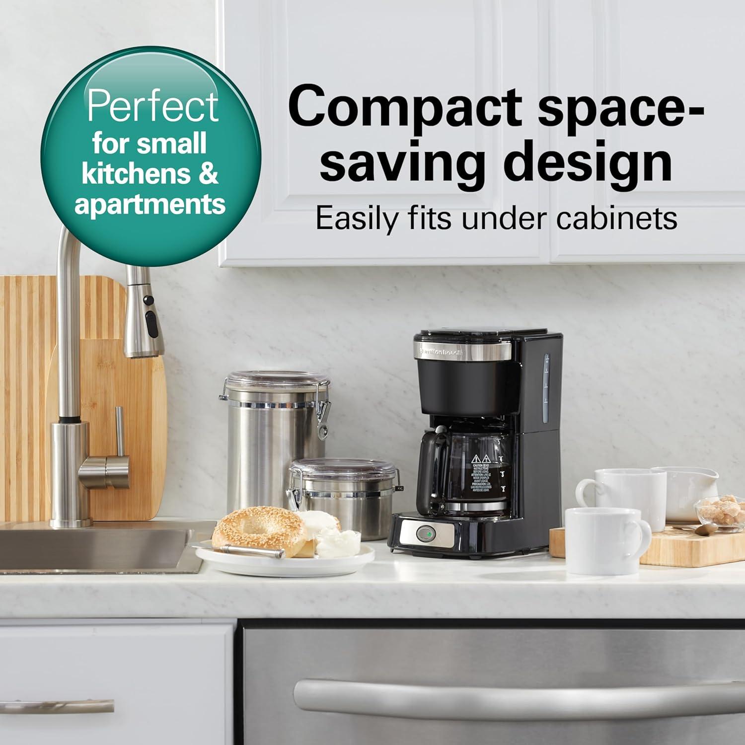 Hamilton Beach 5 Cup Drip Coffee Maker with Easy FrontFill Basket ...