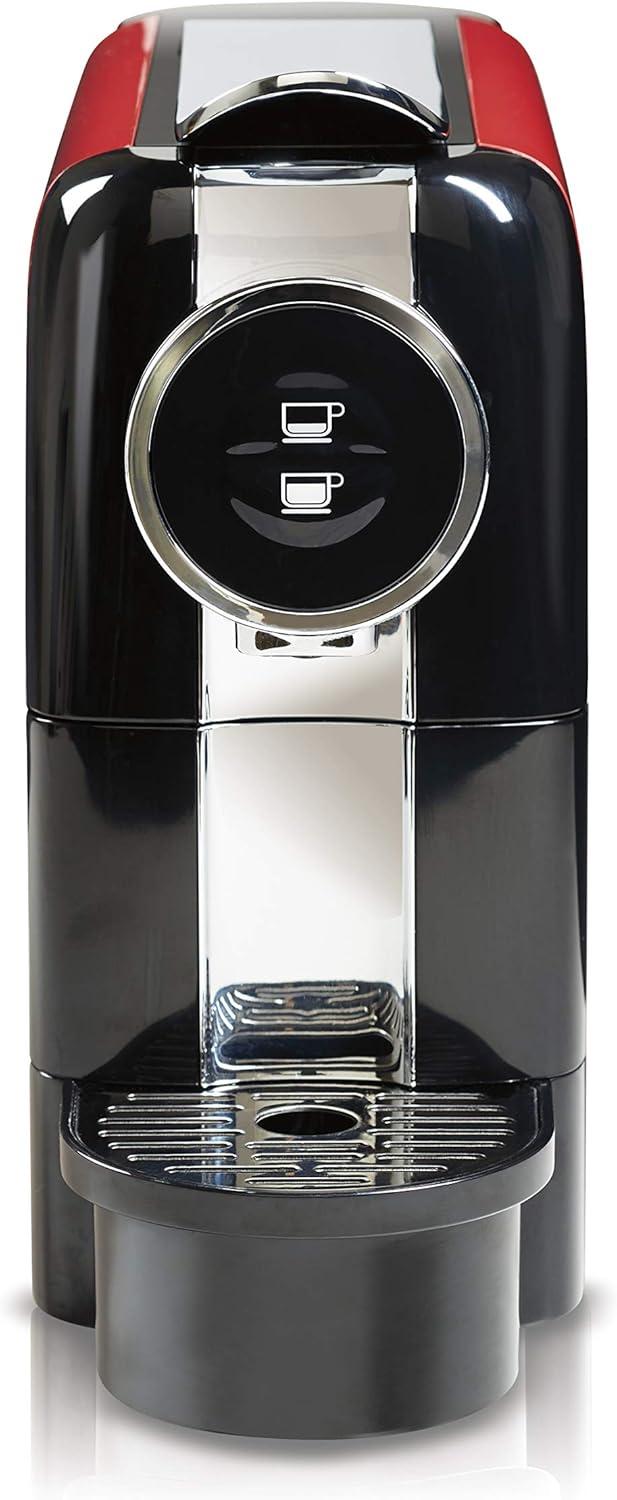 imageHamilton Beach Espresso Machine Compatible with Nespresso Pods Single Serve Coffee Maker Powerful Italian 19 Bar Pump 22 oz Water Reservoir Custom Cup Size Holds 13 Capsules Black 40726Red