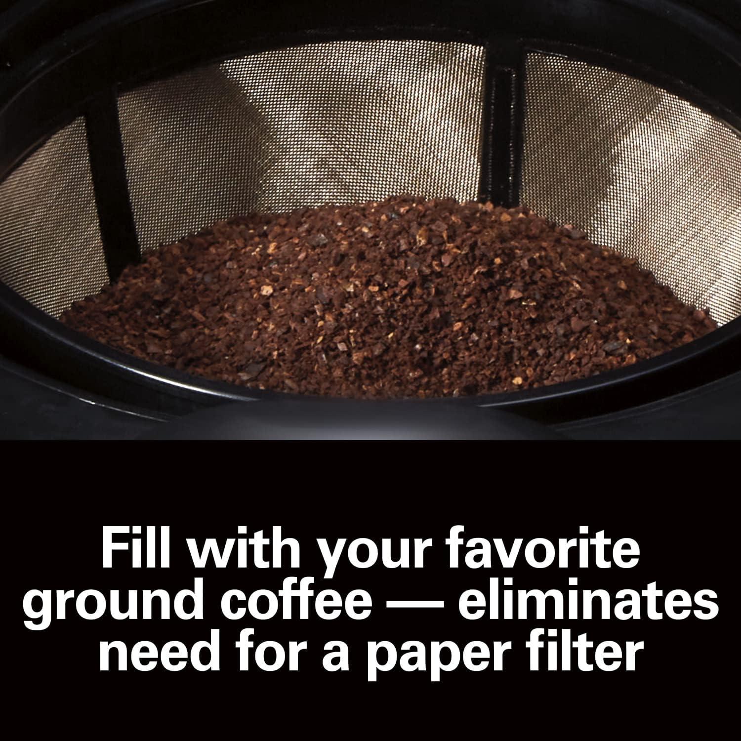 imageHamilton Beach Permanent Gold Filter Fits Most 8 to 12Cup Coffee Makers 80675R12Cup