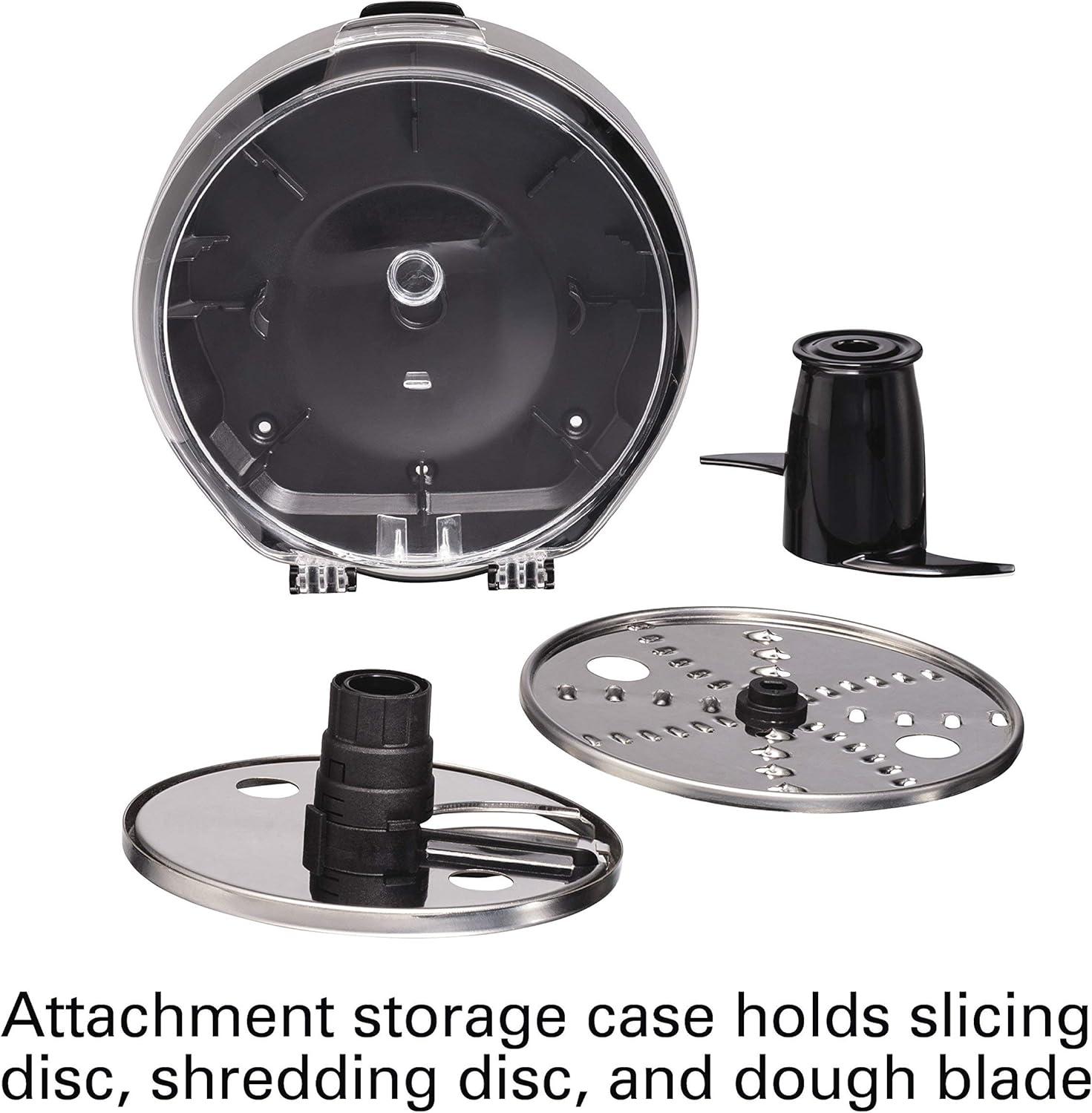 imageHamilton Beach Stack amp Snap 8Cup Food Processor amp Vegetable Chopper with Adjustable Slicing Blade Builtin Bowl Scraper amp Storage Case Silver 70820