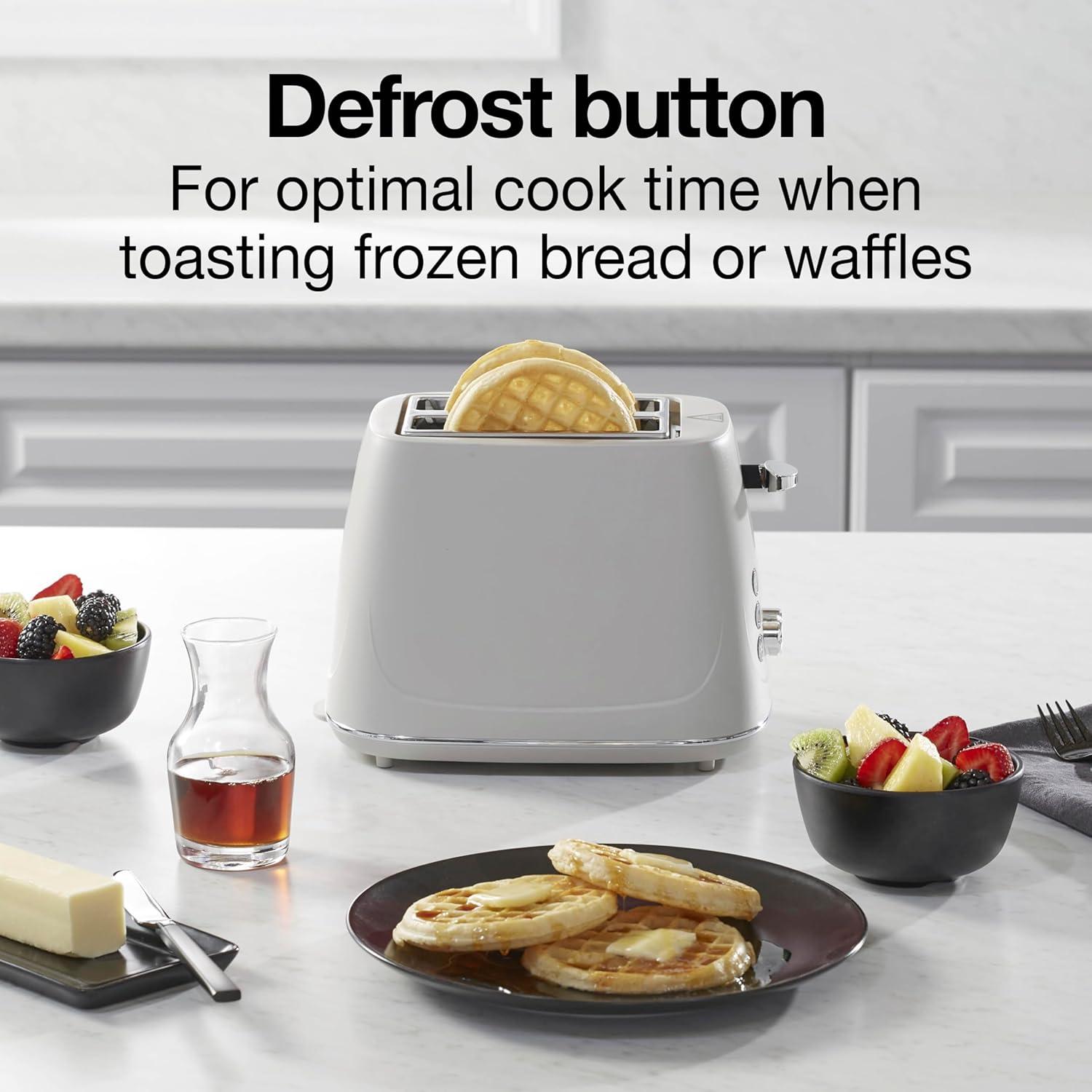imageProctor Silex Plastic 2 Slice Toaster Bagel Defrost amp Cancel Buttons Browning Control With 7 Shades Auto Shutoff SlideOut Crumb Tray Red 22661Oat White