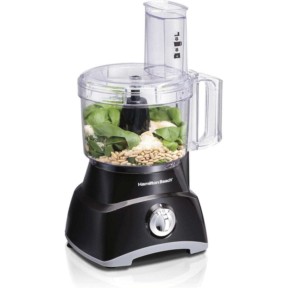 imageHamilton Beach Food Processor amp Vegetable Chopper for Slicing Shredding Mincing and Puree 8 Cup Black