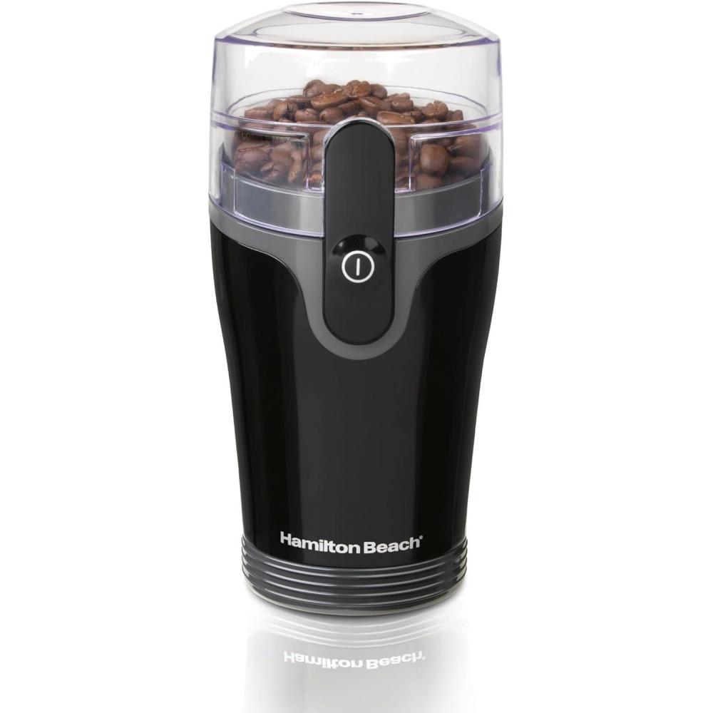 imageHamilton Beach Fresh Grind Electric Coffee Grinder for Beans Spices and More Stainless Steel Blades Removable Chamber Makes up to 12 Cups WhiteBlack
