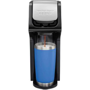 Hamilton Beach FlexBrew Single Serve Coffee Maker, Coffee Machine Compatible with Pod Packs and Grounds, Black Next Gen (49900)(Black – Fast Brewing)