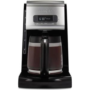 Proctor Silex Platinum Series FrontFill Drip Coffee Maker, Digital & Programmable, 12 Cup Glass Carafe, Black and Silver (43687)(12 Cup Digital & Programmable)