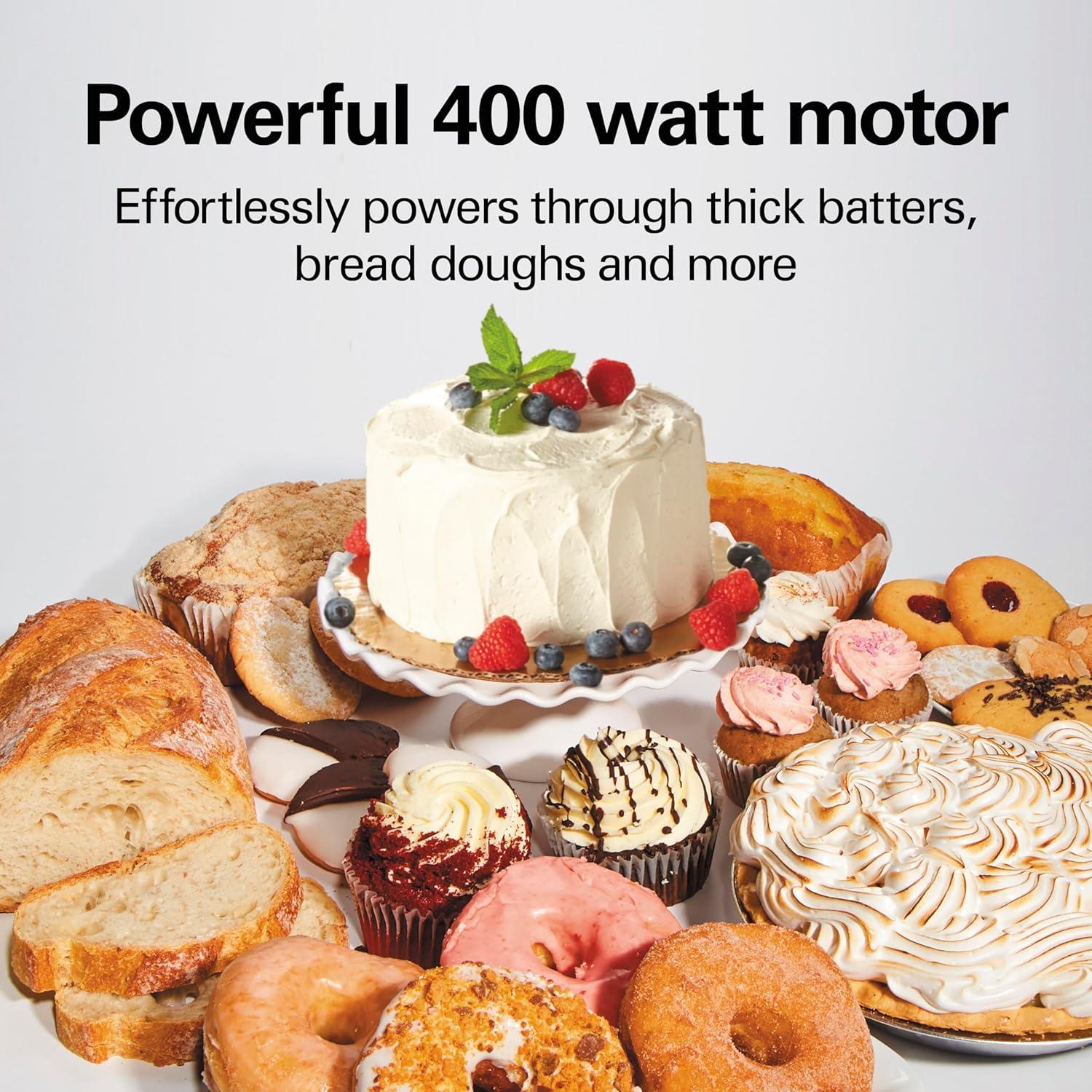 imageHamilton Beach AllMetal 12Speed Electric Stand Mixer TiltHead 45 Quarts Pouring Shield Licorice 63227Licorice