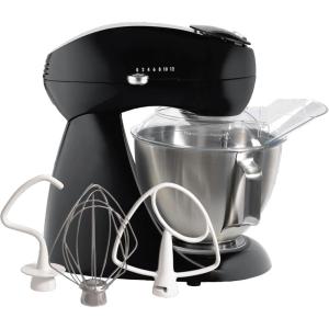 Hamilton Beach All-Metal 12-Speed Electric Stand Mixer, Tilt-Head, 4.5 Quarts, Pouring Shield, Licorice (63227)(Licorice)