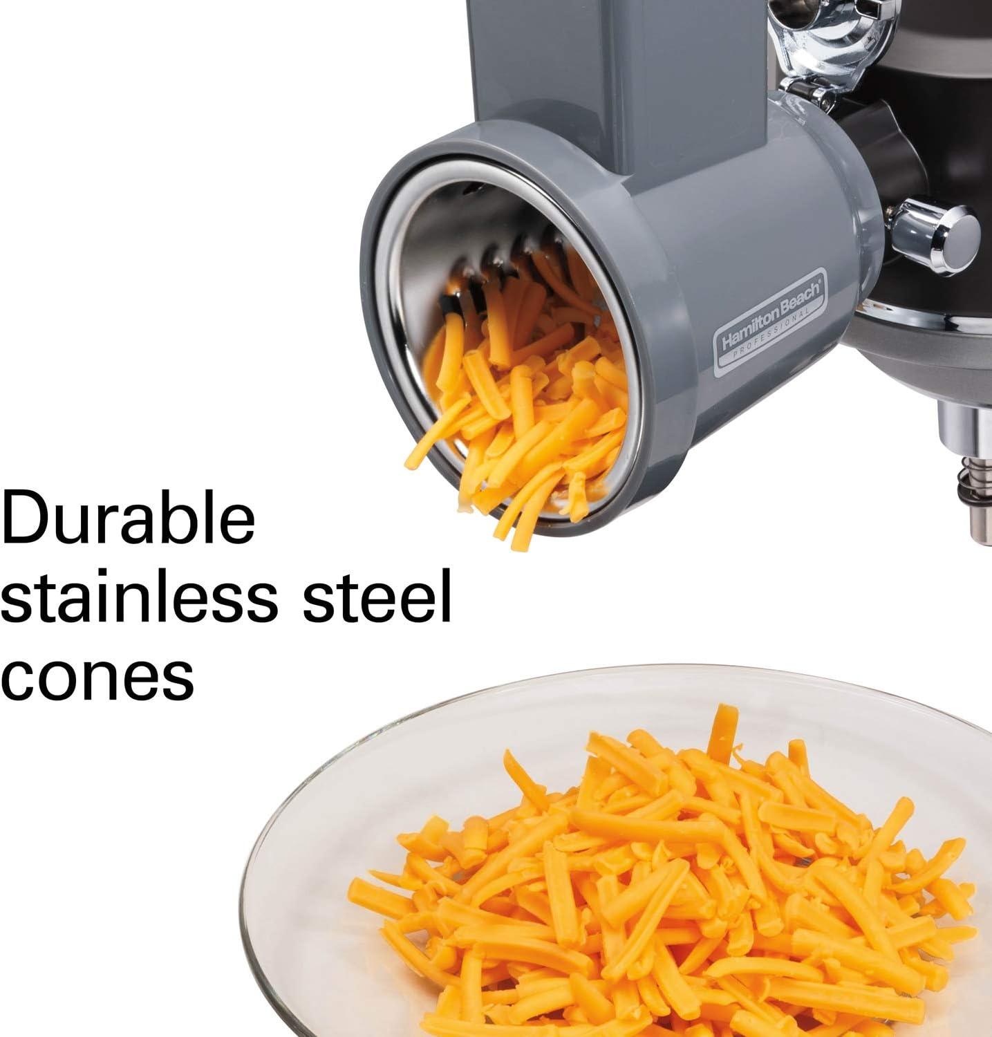 imageHamilton Beach Professional Stand Mixer Specialty Attachment Slicer and Shredder Set 63247