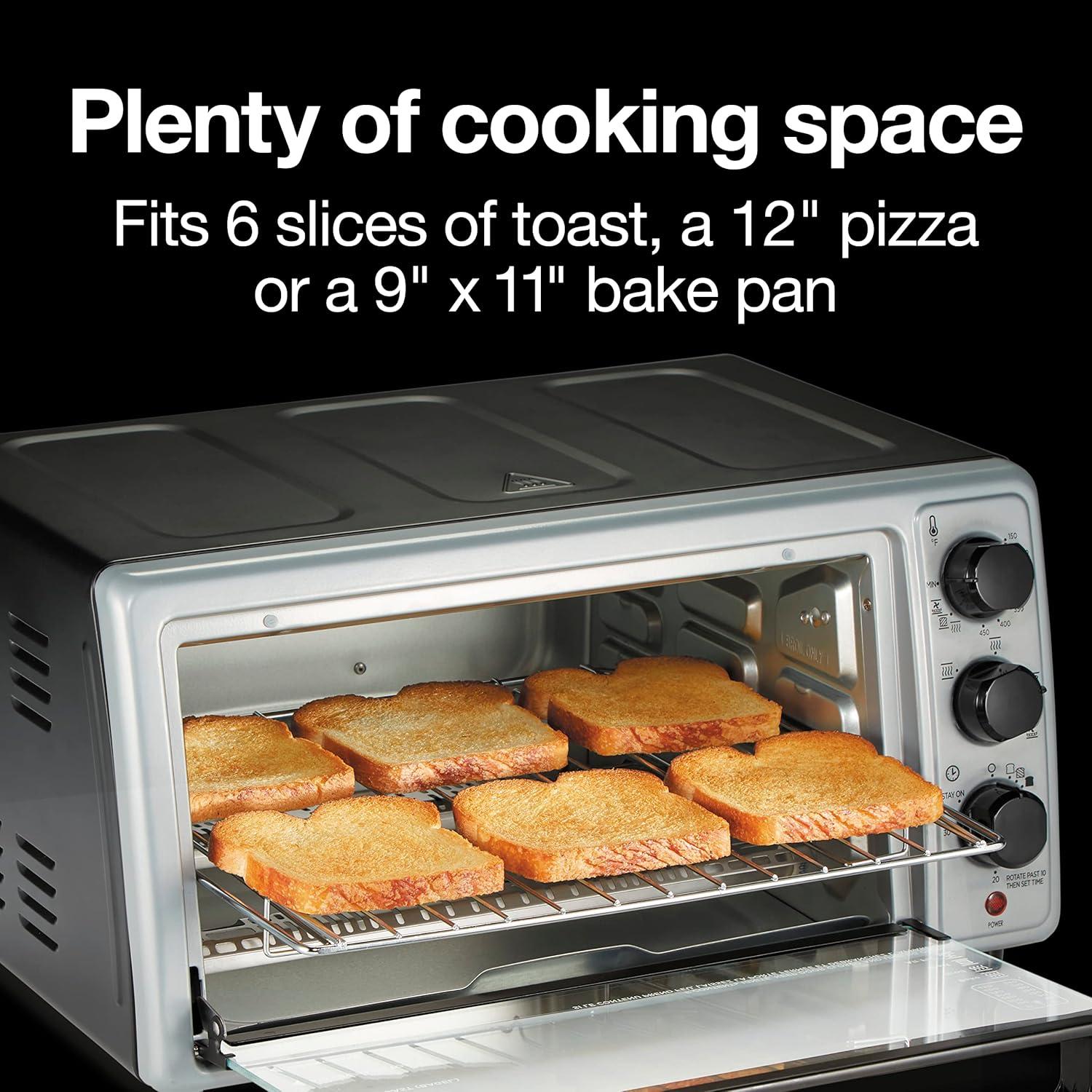 imageProctor Silex SimplyCrisp Air Fryer Toaster Oven Combo with 4in1 Functionality Air Fry Bake Broil amp Toast 1200 Watts Fits 4 Slices or Personal Pizza Auto Shutoff Black 31265Black