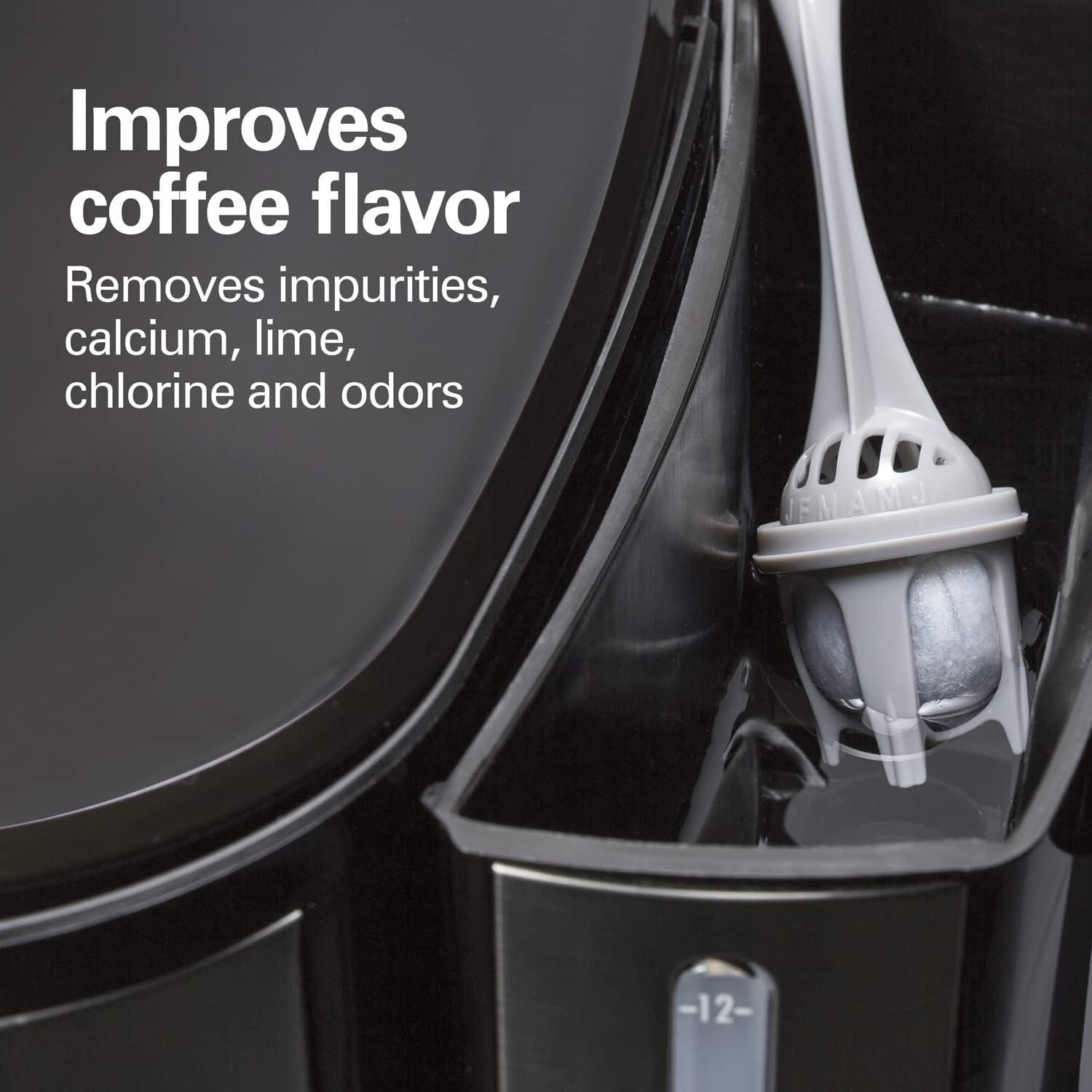 imageHamilton Beach Coffeemaker Water Filter Replacement Pods and Handle Charcoal 2Pack2 Count Pack of 1